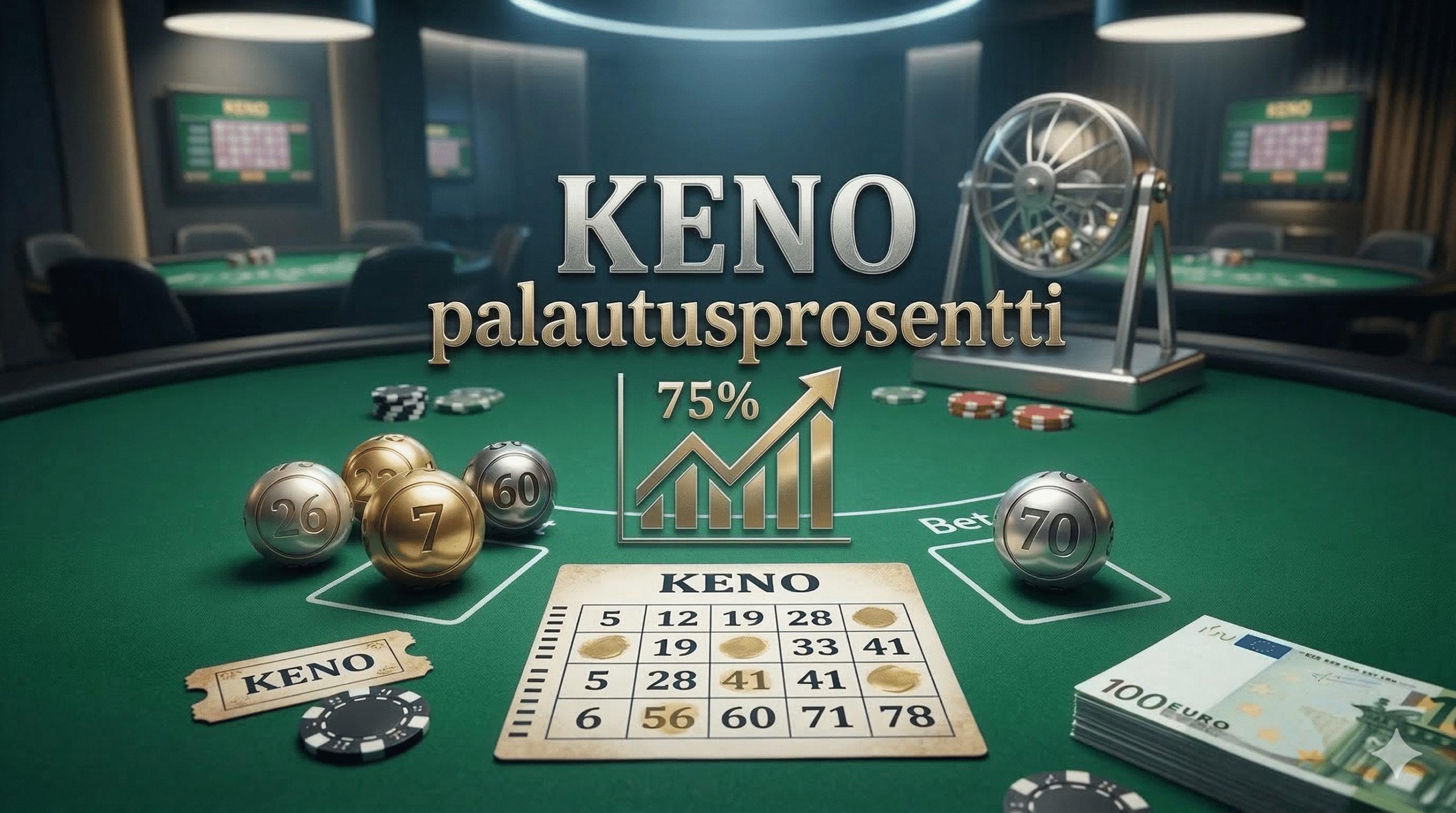 keno palautusprosentti